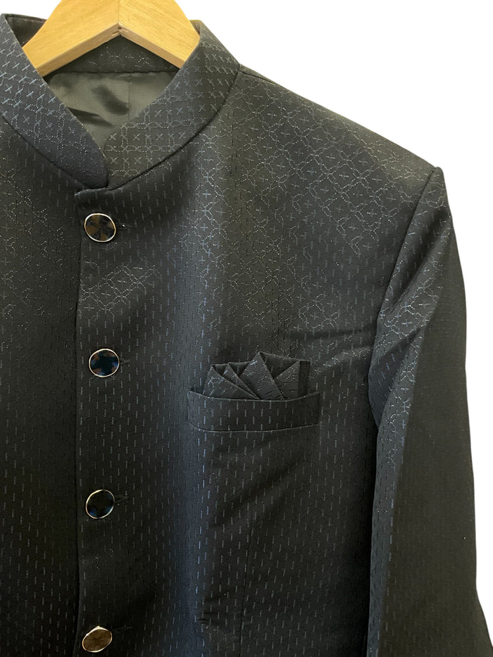 42" SALE! Navy Blue - Mens BandhGala / Prince / Chinese Collar Jacket - Fantastic Fit - PC2613