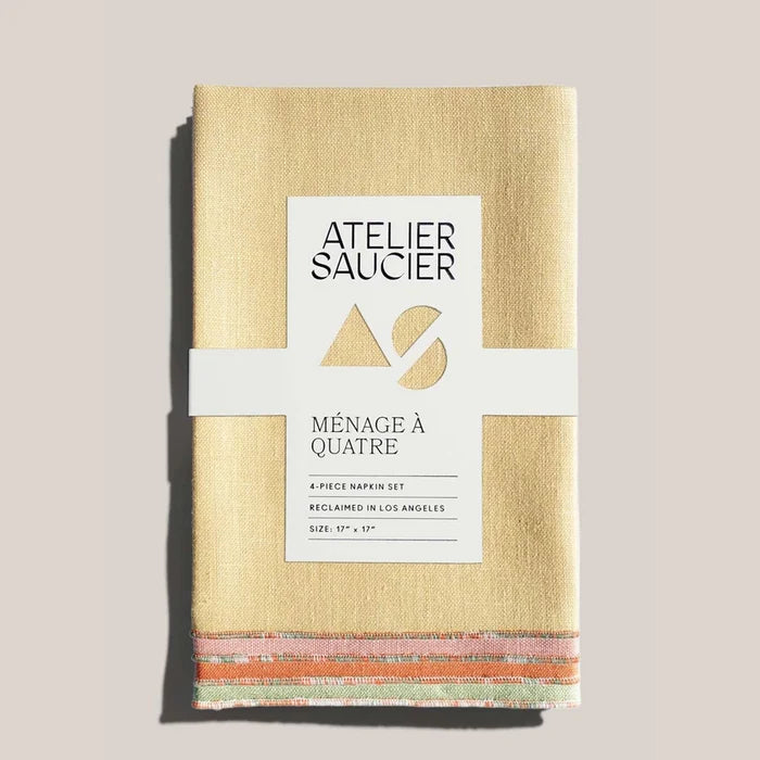 Atelier Saucier Napkins Santa Fe Linen (Set of 4)