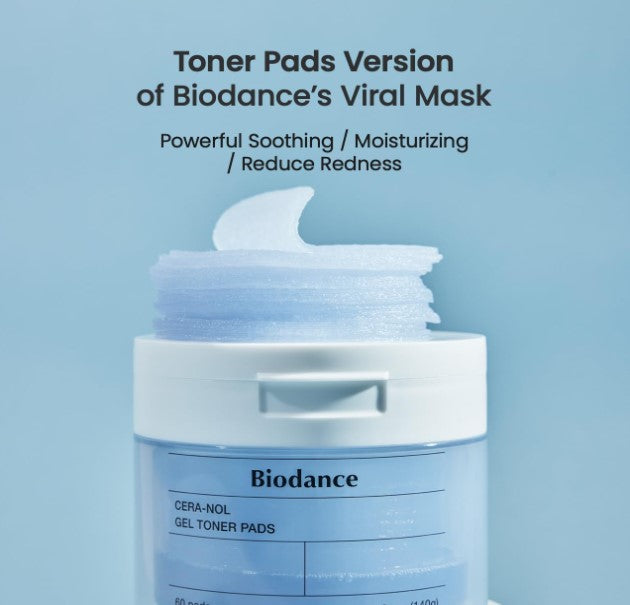 Biodance Cera-nol Gel Toner Pads 4.93 fl.oz 60Pads