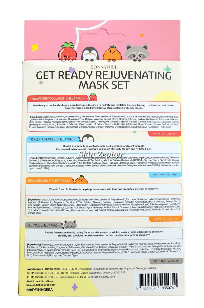 Bonnyhill Get Ready Rejuvenating Mask Set