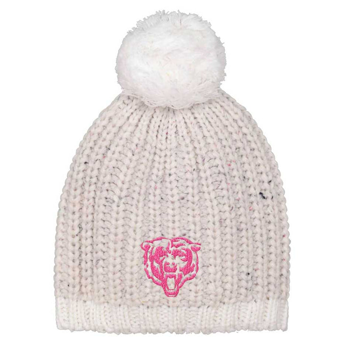 Chicago Bears Youth Girls Pink Nep Yarn Knit