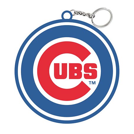 Chicago Cubs Rubber Logo Keychain