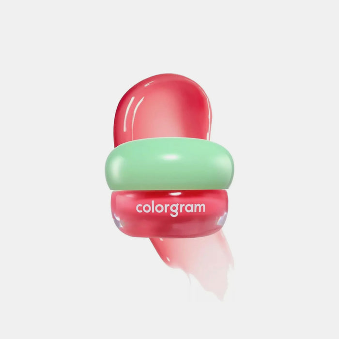 ZB1 x colorgram Tintin Dory Jam Peach Jam Korean lip gloss for glossy, hydrated lips with a natural, juicy tint.