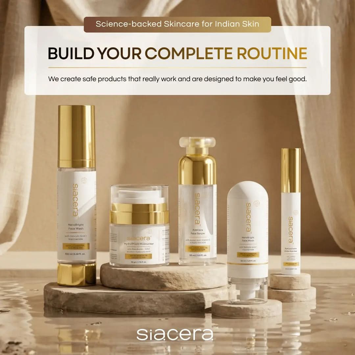 Siacera HydraShield Moisturiser - made in India clinical skincare