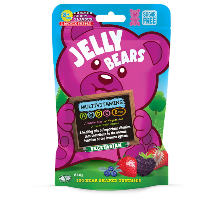 Jelly Bear Multivitamin Pouch 120 Gummies