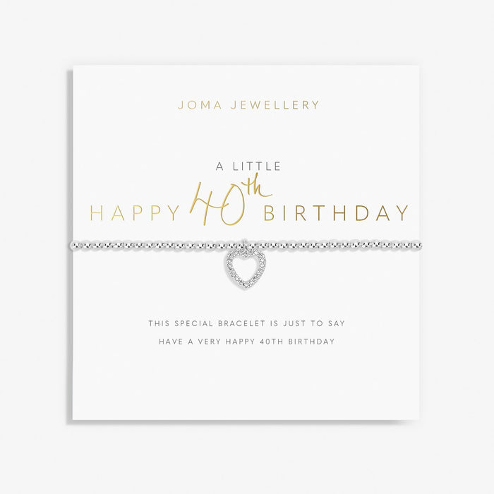 Joma Jewellery A Little 40th Birthday Bracelet - Precious Sparkle