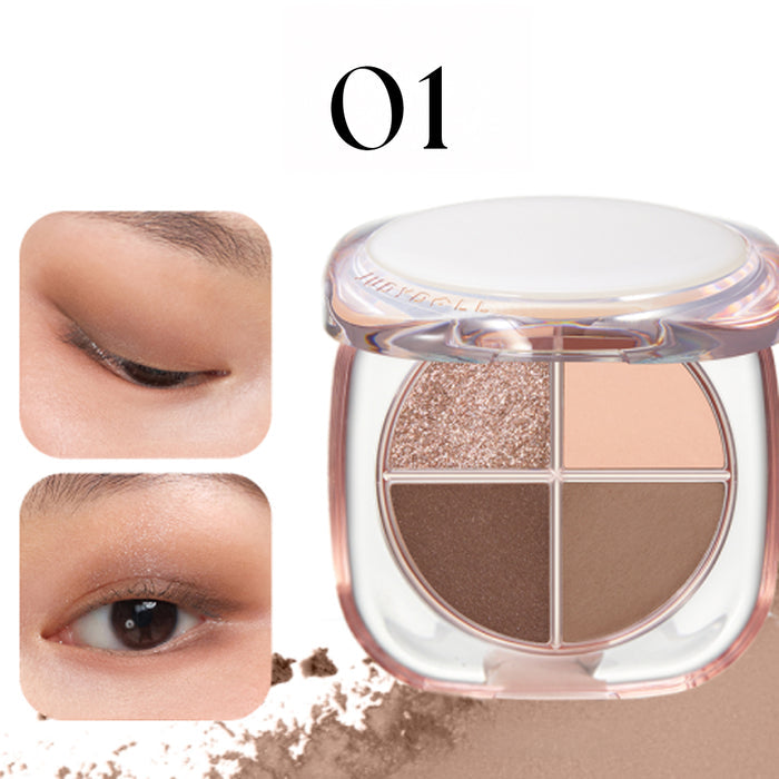 Judydoll Glazed 4-Colors Eyeshadow Palette #01
