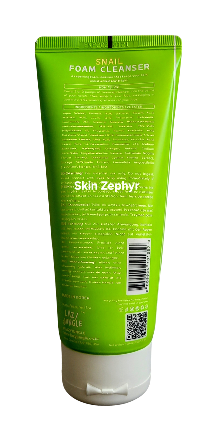 Lazy Jungle Snail Foam Cleanser