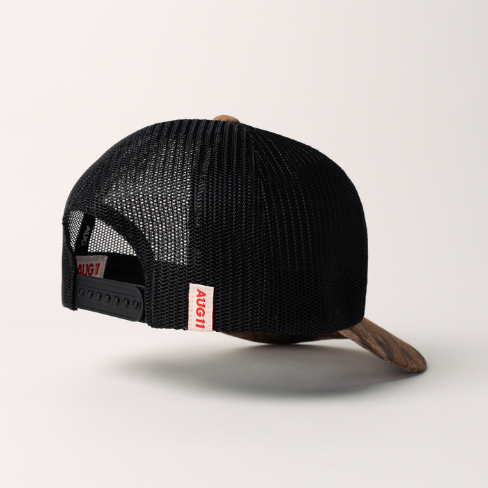 Lord Forgive Me Camo/Blk (Unstructured Mesh Trucker)