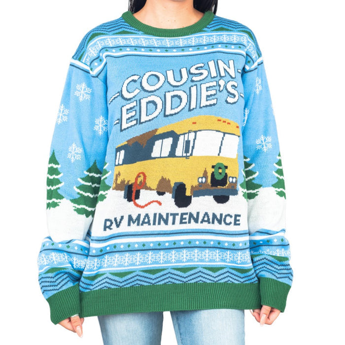 National Lampoon Christmas Vacation Blue Eddies Ugly Christmas Sweater