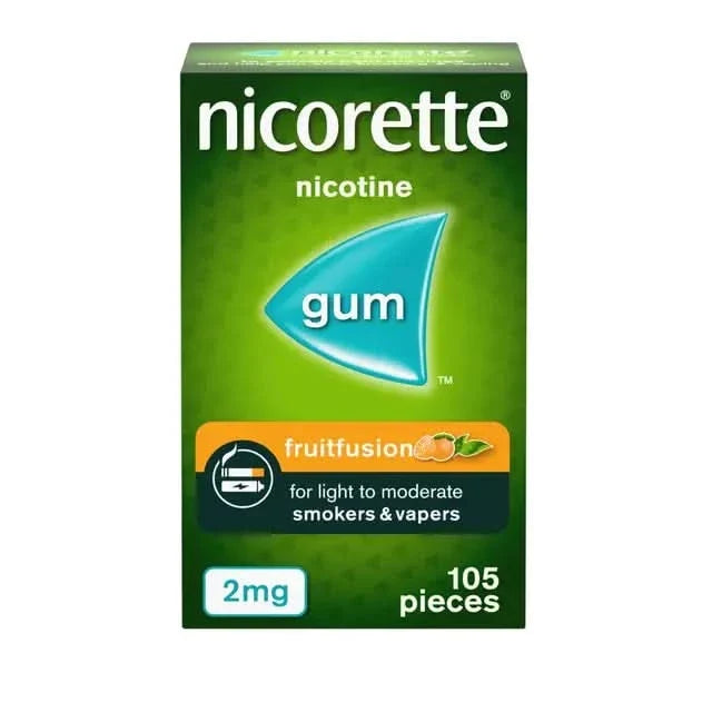 Nicorette Fruit Fusion Gum 2mg 105 Pieces