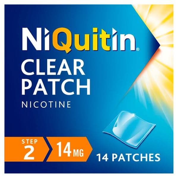 NiQuitin Step Two Clear Patches 14mg 14 Pack