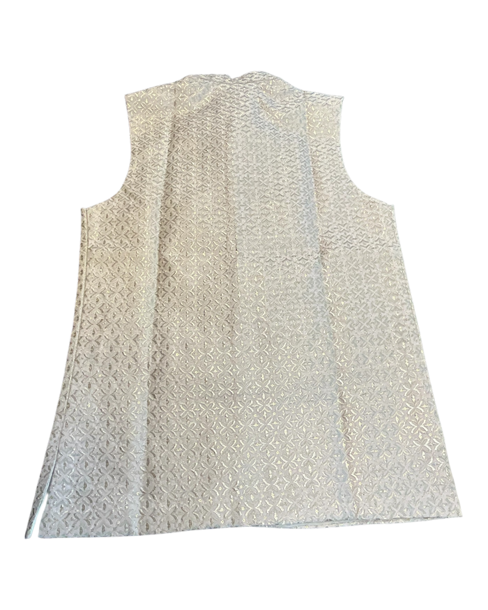 Pastel Baby Pink - All Over Embroidered - Mens Indian Waistcoat - UK Stock - 24 hr Dispatch - KCS4835 06KA26