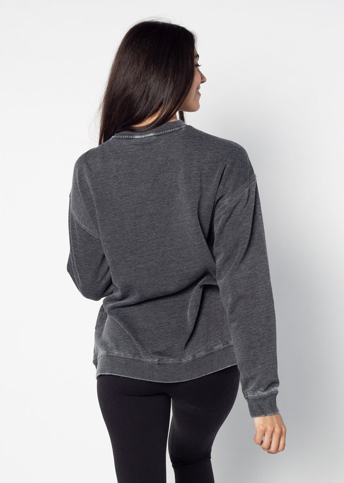 Purdue Boilermakers Women's Signature Burnout Crewneck Sweatshirt