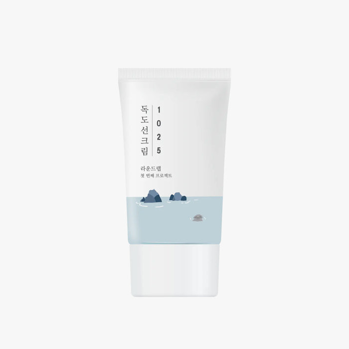 Round Lab 1025 Dokdo Sun Cream SPF50+ PA++++ hydrating mineral sunscreen for sensitive skin