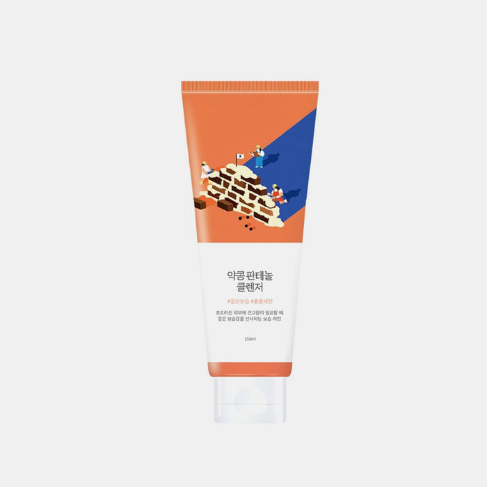 ROUND LAB Soybean Panthenol Cleanser 150ml gentle low-pH (5.5) Korean foaming cleanser designed to purify the skin without stripping essential moisture. It is particularly effective for those with dry, sensitive, or weakened skin barriers due to its soothing and hydrating formula.