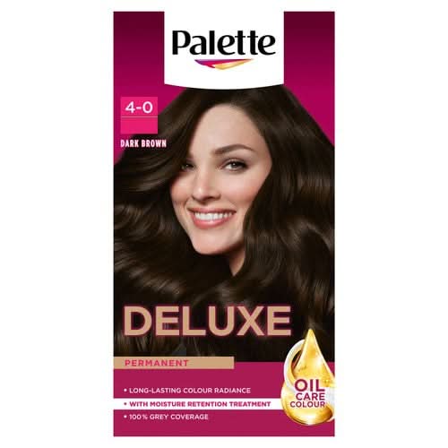Schwarzkopf Palette Deluxe Hair Dye Soft Mid Brown 4-0 1 Box
