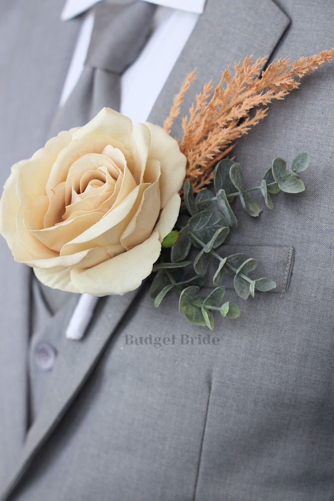 Silk Wedding Bouquet in Ivory and Cream - $170.00 | Joshua Collection