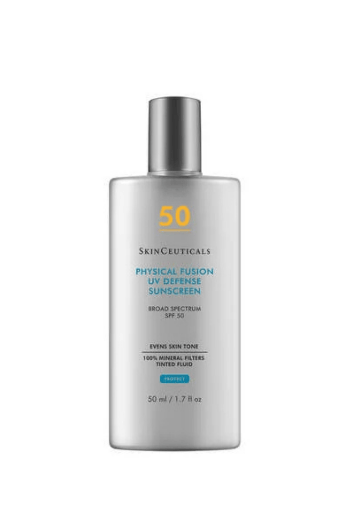 SkinCeuticals Physical Fusion UV Defense Sunscreen 1.7 oz – tinted broad-spectrum SPF 50 sunscreen for all skin types at West Em Medical Spa