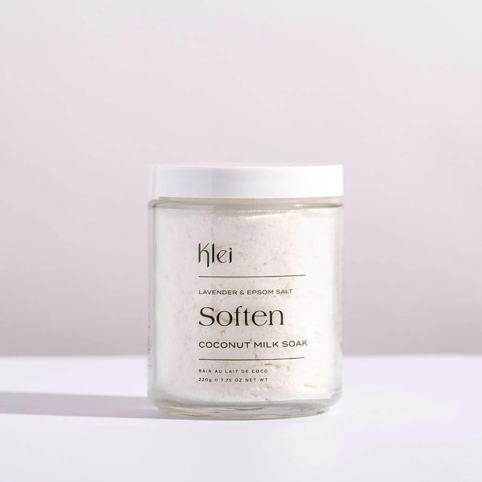 KLEI Beauty | SOFTEN Lavender & Epsom Salt Coconut Milk Bath Soak