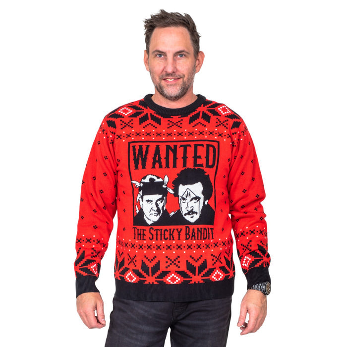 Sticky Bandits 1980s Funny Adult Unisex Holiday Ugly Christmas Sweater