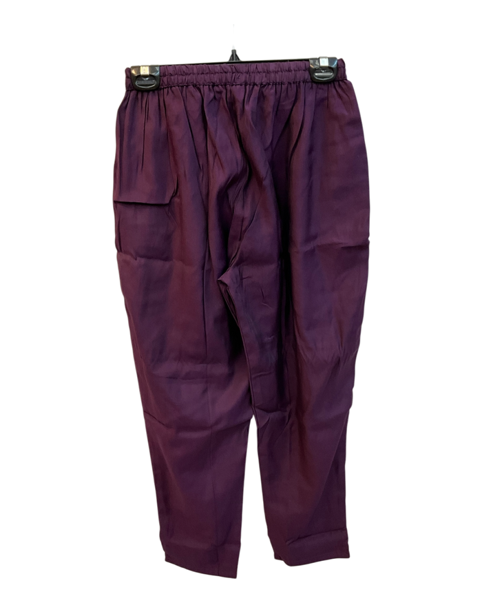 UK 14 / 40" - Wine - Silky Brocade Ladies Trousers Suit - Sangeet / Henna / Temple - OC42169 TJ