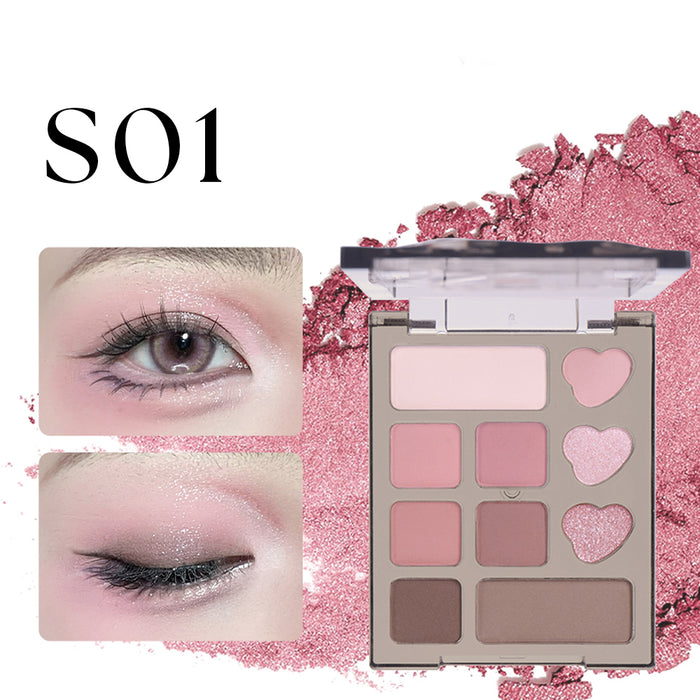 Veecci Vibrant Dreamland Ten Color eye shadow Disk S01 Smoke Powder Light Dream