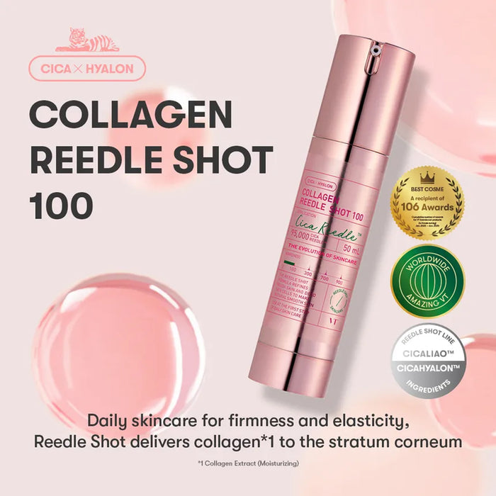 VT Collagen Reedle Shot 100 asian authentic genuine original korean skincare montreal toronto calgary canada thekshop thekshop.ca natural organic vegan cruelty-free cosmetics kbeauty vancouver free shipping clean beauty routine skin makeup kpop stayz stan fandom photocard stray kids treasure ateez atiny dix30 brossard