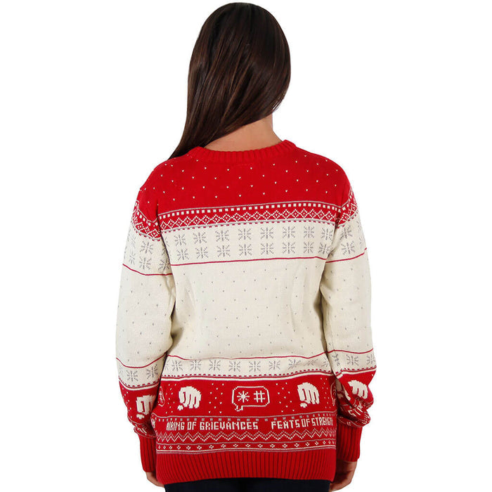 Women's Seinfeld Festivus For The Rest Of Us Pole Sweater - Back