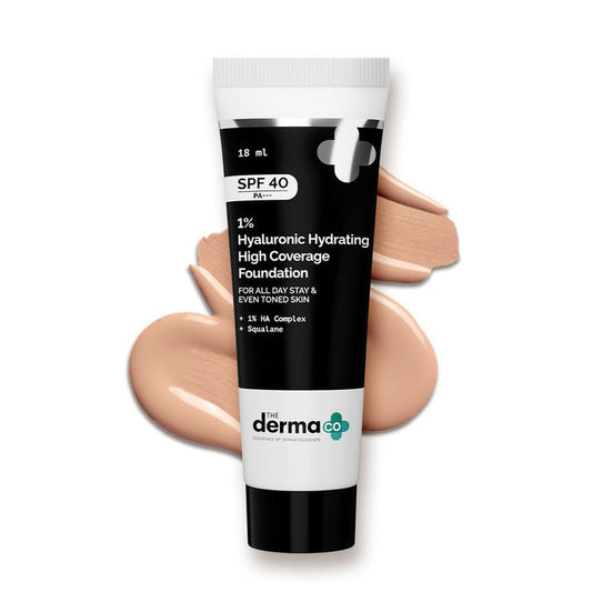 1% Hyaluronic Hydrating High Coverage Foundation - 18ml | Ivory