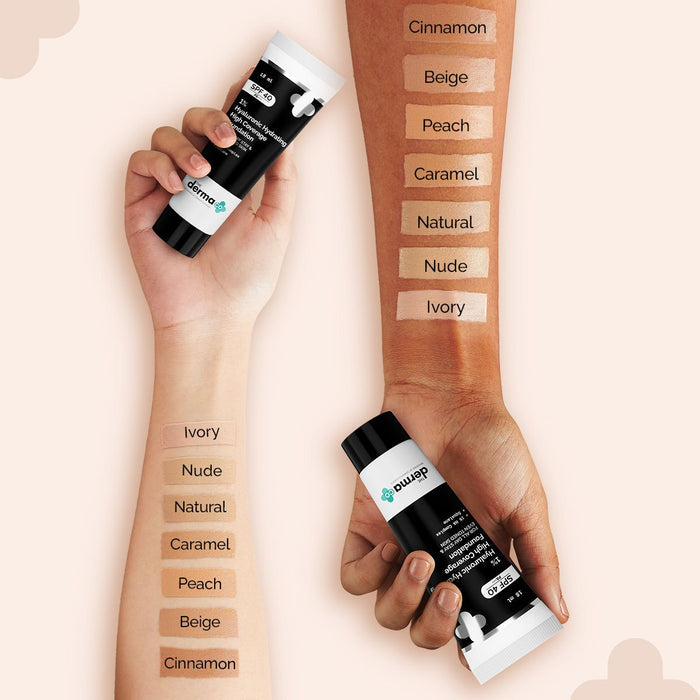 1% Hyaluronic Hydrating High Coverage Foundation - 18ml | Ivory