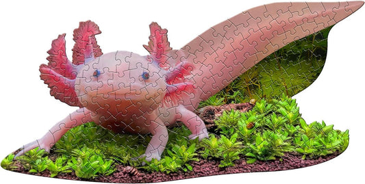 100 Piece Shaped Jigsaw Puzzle - I Am Lil' Axolotl | Madd Capp