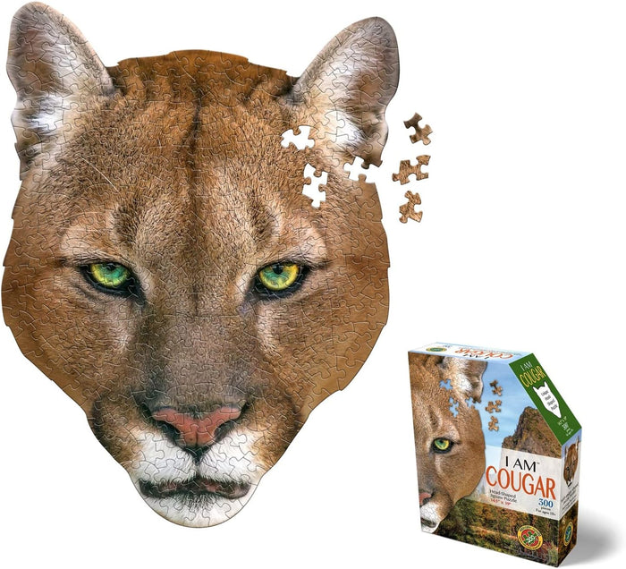 300 Piece Shaped Jigsaw Puzzle - I Am Cougar | Madd Capp