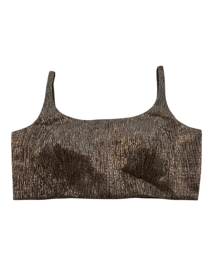 36" / UK 10 - Coffee Brown - Rich Designer Saree blouse with cups,  Sleeveless - UK Stock - Quick Delivery - RNK - R931-H