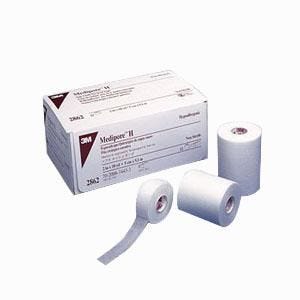 3M Medipore H 2861 Soft Cloth Surgical Tape 1" x 10 yds Pack of 2