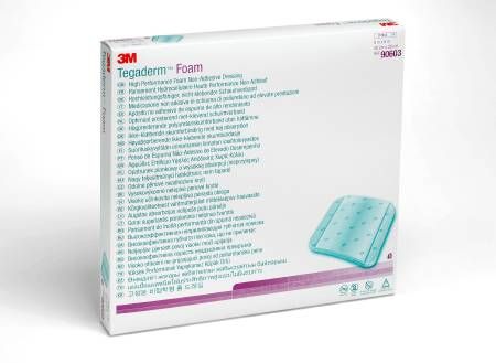 3M Tegaderm 90602 Foam Dressing 4 X 8 Inch Rectangle Non-Adhesive without Border Sterile. Box of 5 58499797