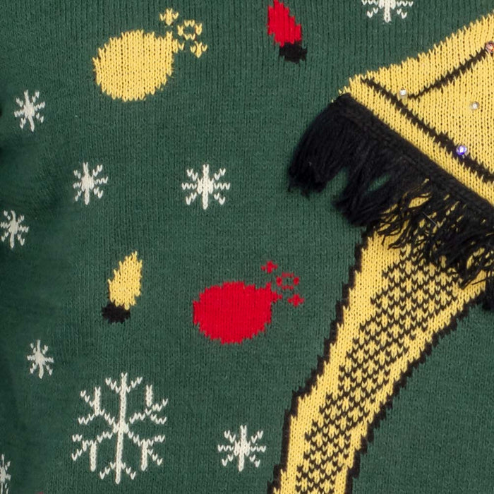 A Christmas Story Fragile Leg Lamp Light Up (LED Lighting) Ugly Christmas Sweater