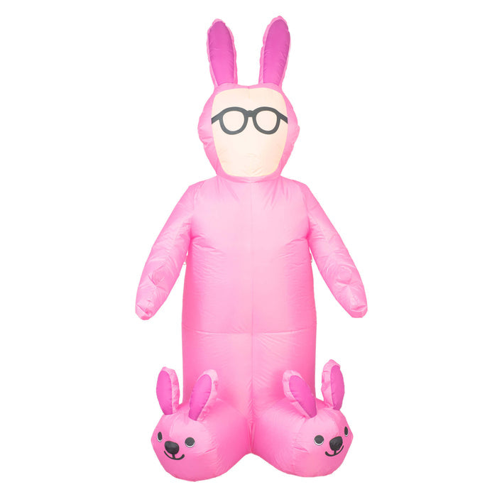 A Christmas Story Ralphie Pink Bunny Lawn Inflatable Airblown Indoor and Outdoor Christmas Decoration-1