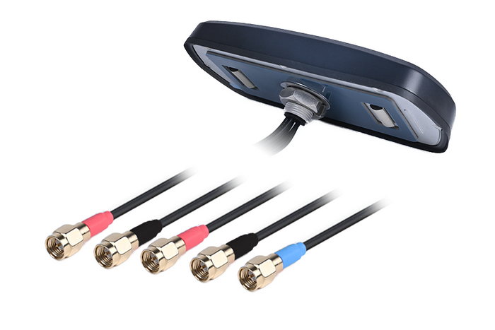 AANT100017  5G Screw Mount Low Profile Antenna Box — 4×4 MIMO, GNSS L1/L5, IP67/IP69K