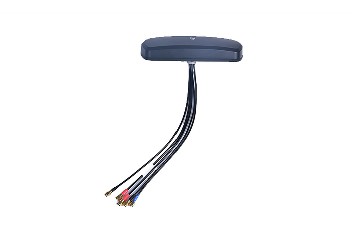 AANT100017  5G Screw Mount Low Profile Antenna Box — 4×4 MIMO, GNSS L1/L5, IP67/IP69K