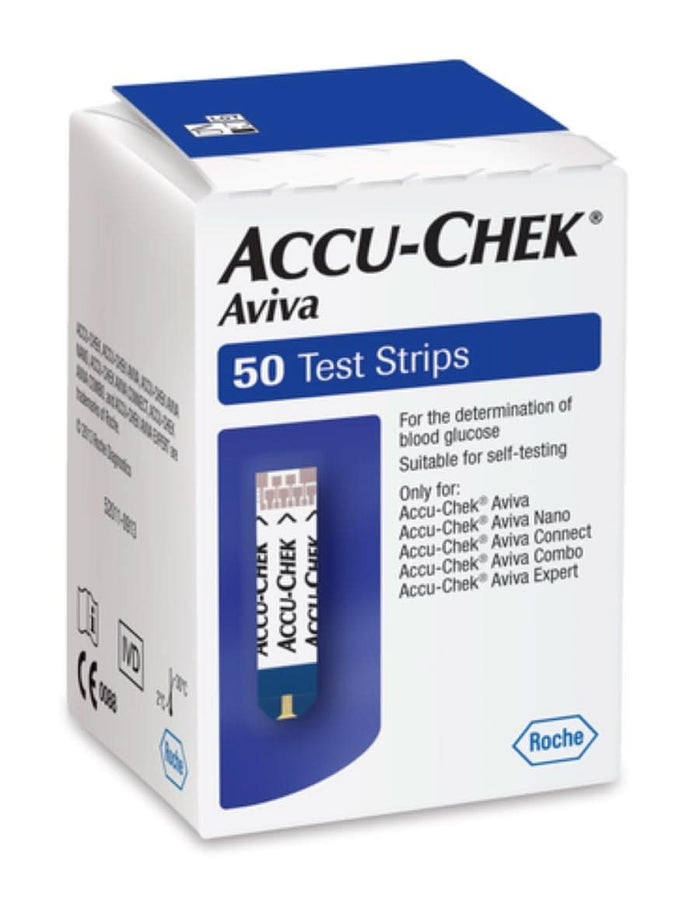 Accu-Chek Aviva Glucose Test Strips 50 Pack