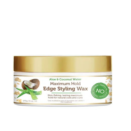 African Pride Moisture Miracle Aloe & Coconut Water Maximum Hold Edge Styling Wax 170g