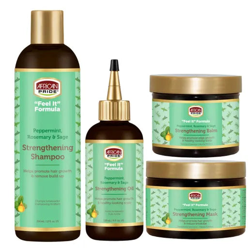 African Pride Peppermint & Rosemary Strengthening Set
