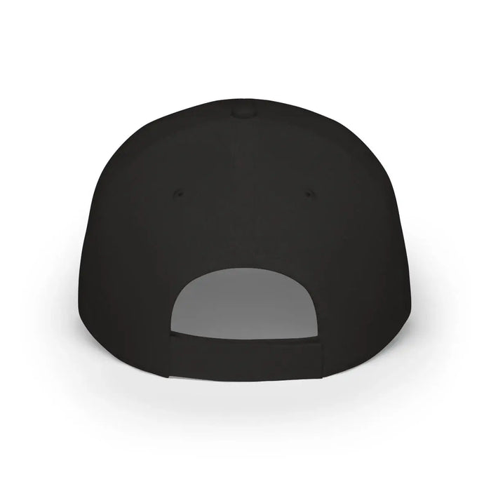 Rear view of the black Agnew cap showing adjustable closure