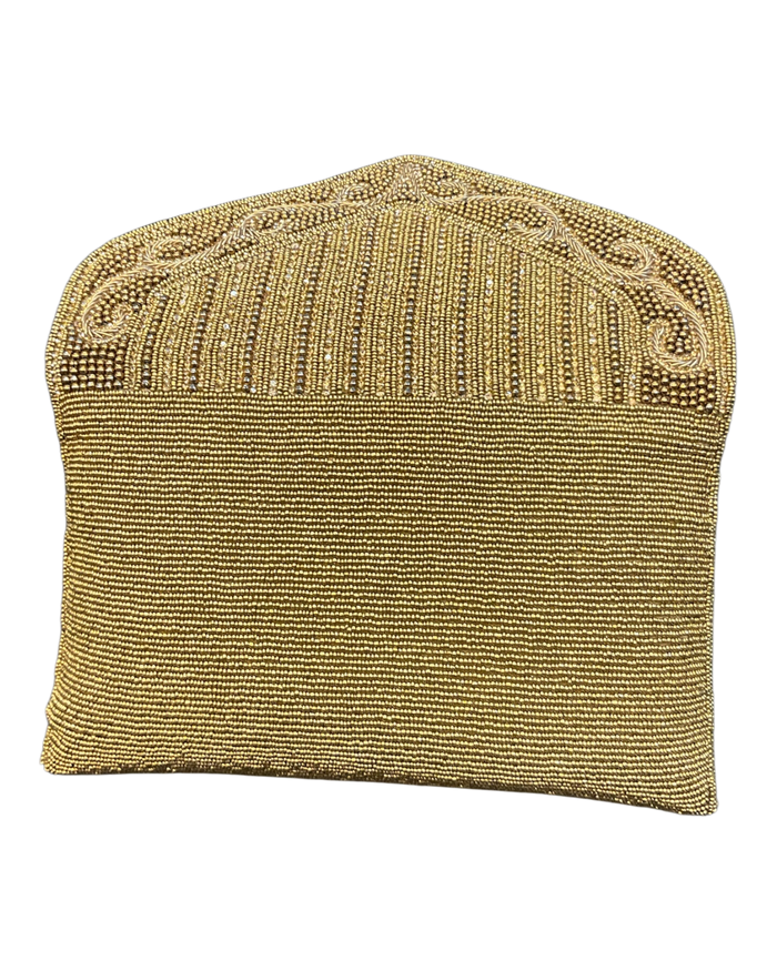 Antique Dark Gold - Rich Hand Embroidered Clutch Bag / Handbag -Bollywood / Weddings - MJ061 06KP26