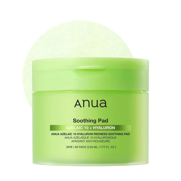 Anua Azelaic 10 Hyaluron Redness Soothing Pad 230ml 90ea