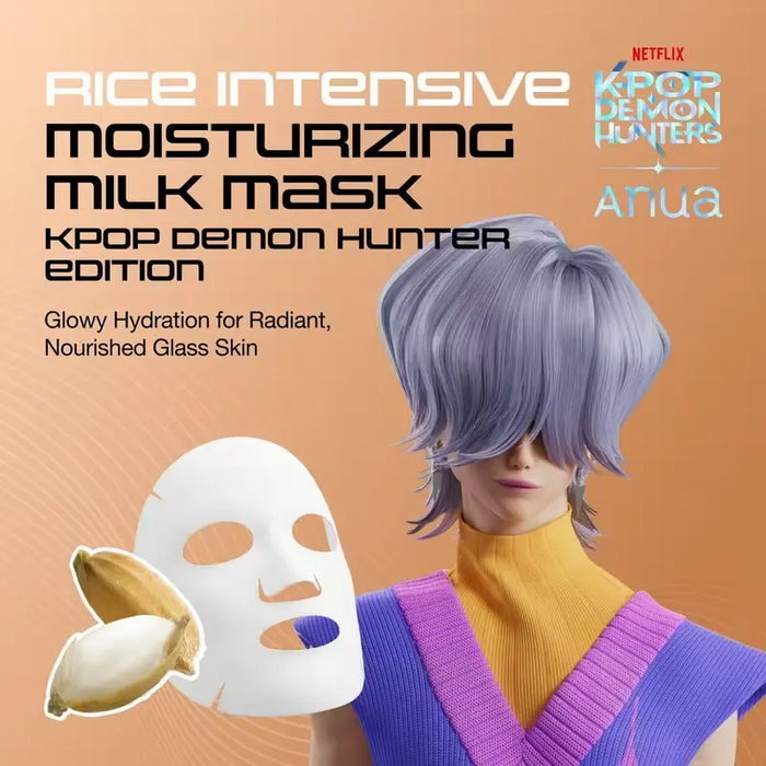 Anua Kpop Demon Hunters Rice Intensive Moisturizing Milk Mask