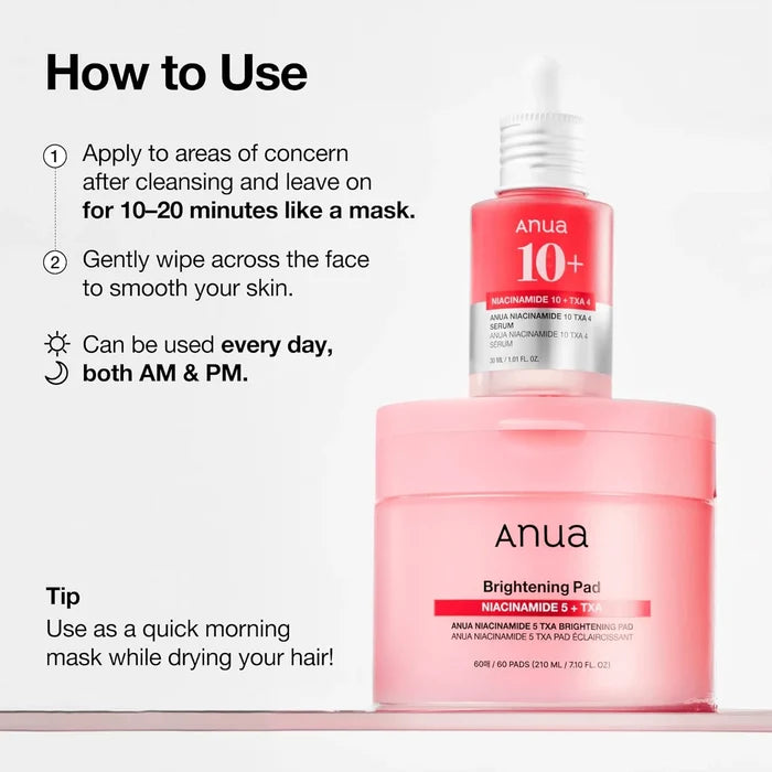 Anua Niacinamide 5 Txa Brightening Pad 210ml 60ea