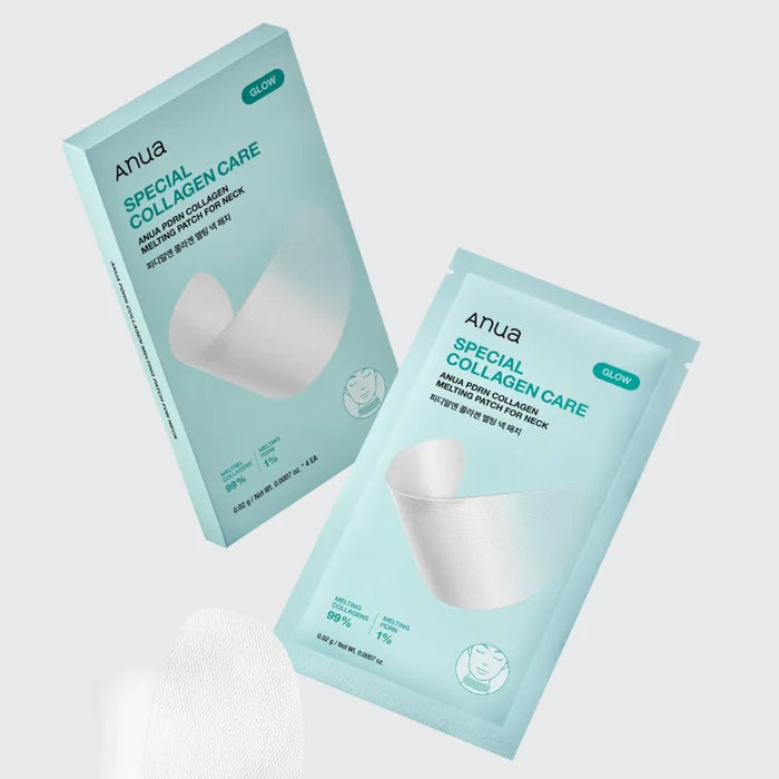 Anua PDRN Collagen Melting Patch For Neck Korean disappearing self-dissolving patch 4 ea.