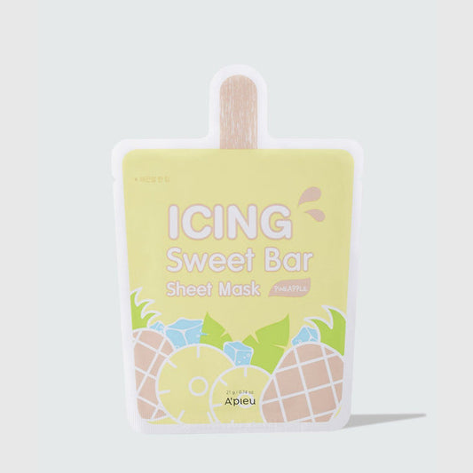 A'PIEU Sweet Bar Sheet Mask (Pineapple) asian authentic genuine original korean skincare montreal toronto calgary canada thekshop thekshop.ca natural organic vegan cruelty-free cosmetics kbeauty vancouver free shipping clean beauty routine skin makeup kpop stayz stan fandom photocard stray kids treasure ateez atiny